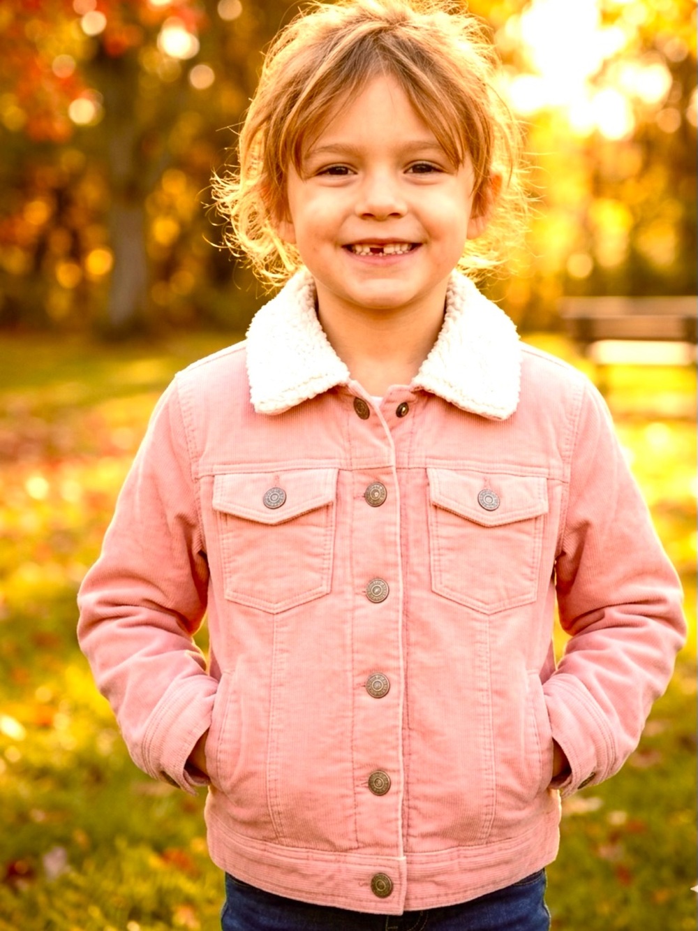 NWT Old Navy Toddler Girls Pink Corduroy Sherpa
Jacket Size 5T - New With Tags